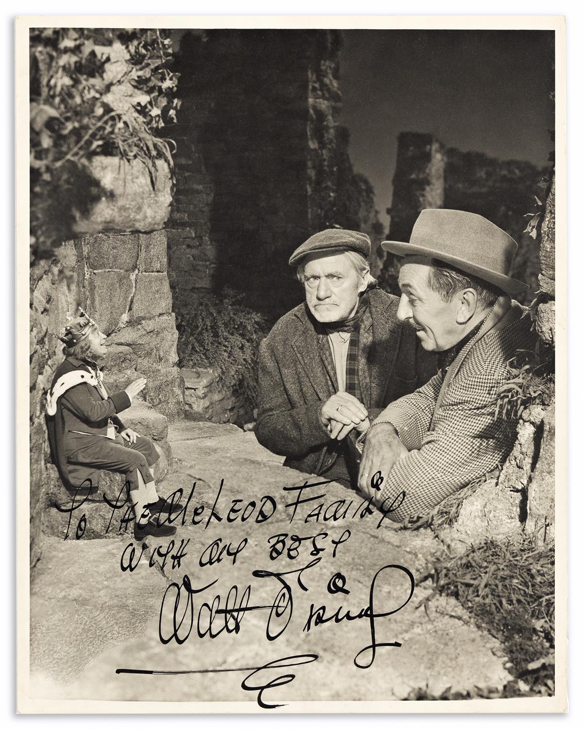 DISNEY, WALT. Large Photograph Signed and Inscribed, To the McLeod Family / with my best,